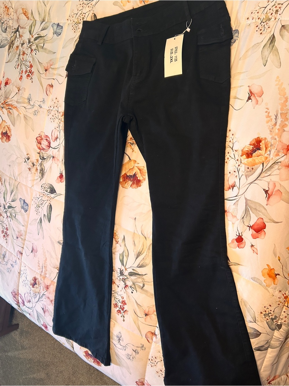 Classic Black Bootcut Pants
